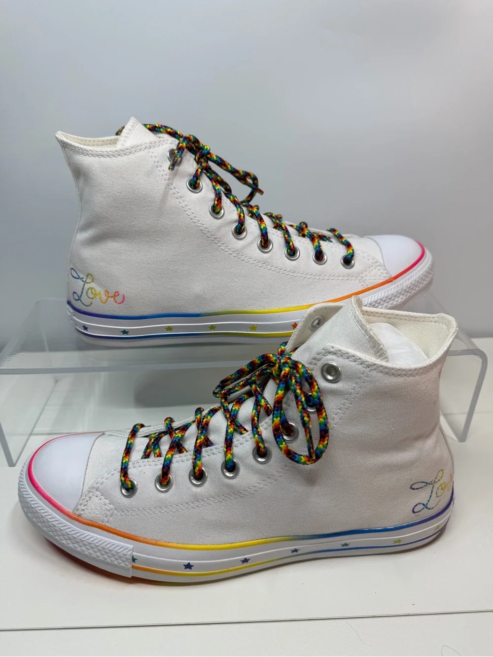 Title: Converse Chuck Taylor All Star Pride High Top Sneakers Men’s 9 Women’s 11